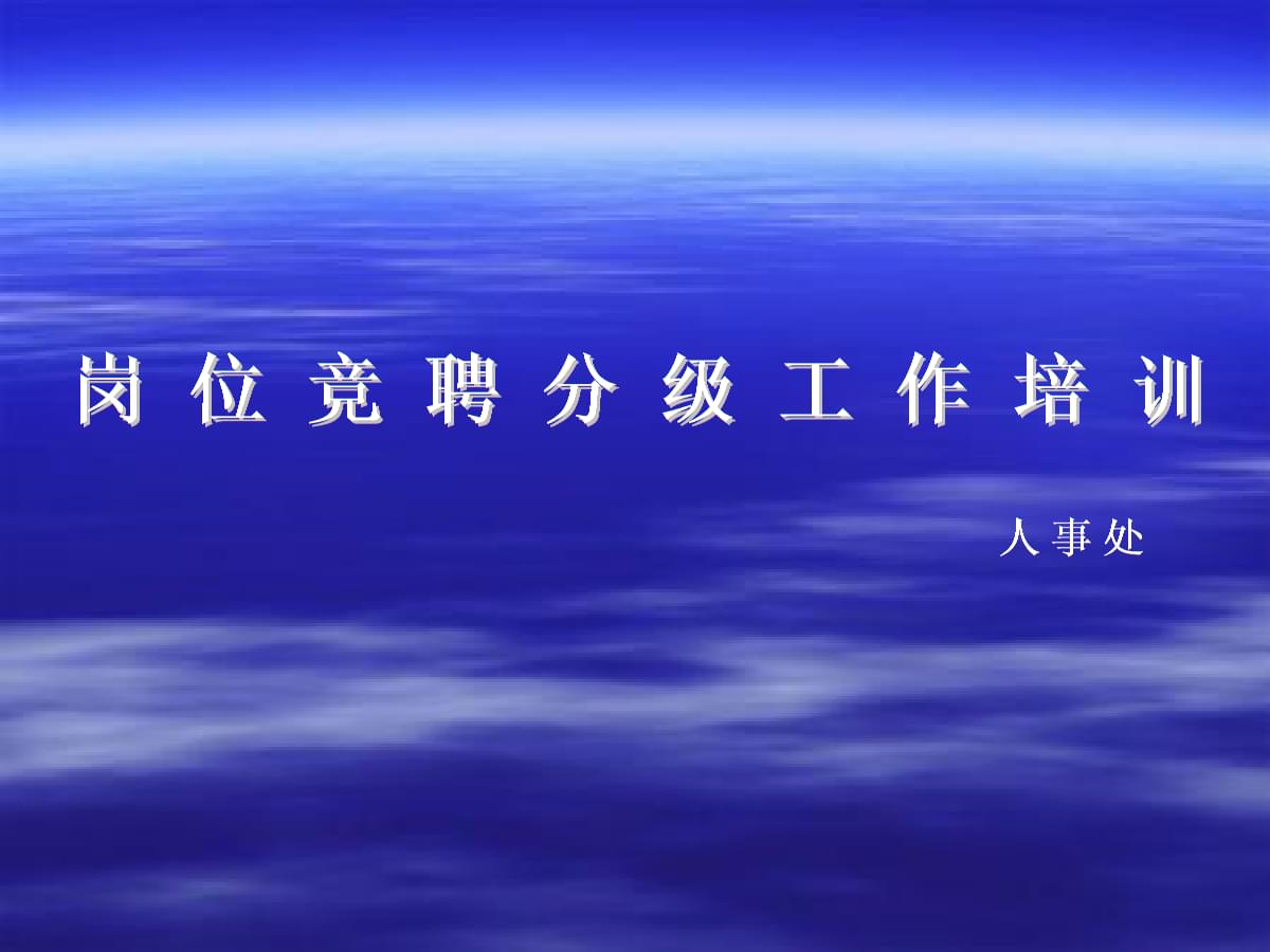 專業(yè)技術(shù)人員崗位競聘分級工作培訓(xùn) 計算機(jī)技術(shù)應(yīng)用指南